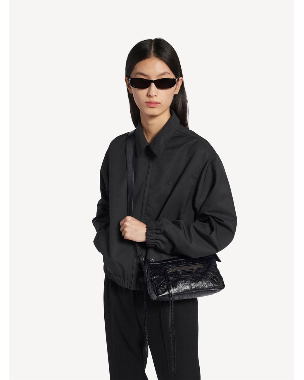 Balenciaga Black Le City Moto Mini