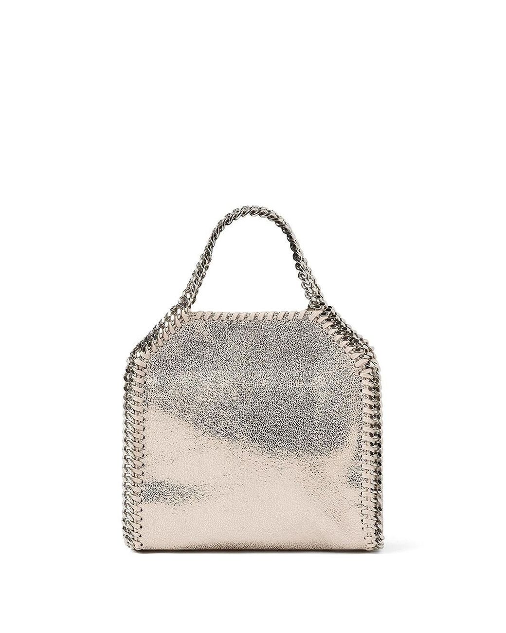 Stella McCartney Natural Borsa Tote Micro Falabella