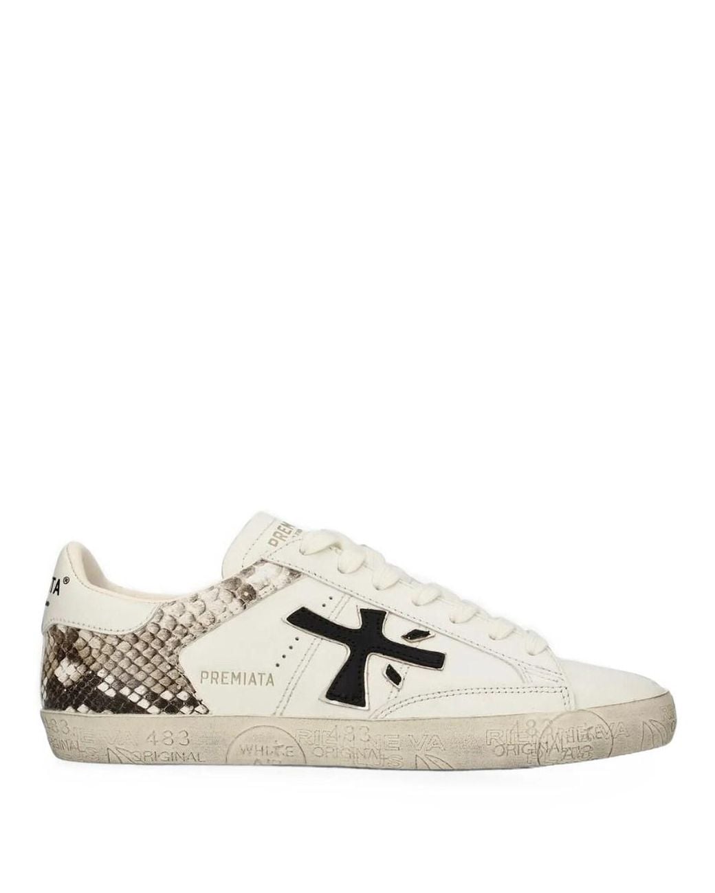 Premiata White Stevend Sneakers