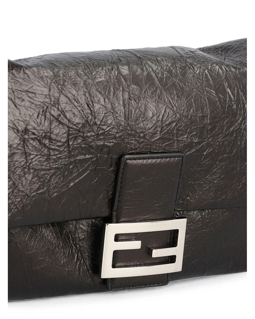 Fendi Black Baguette Soft Md Vit.Jamie