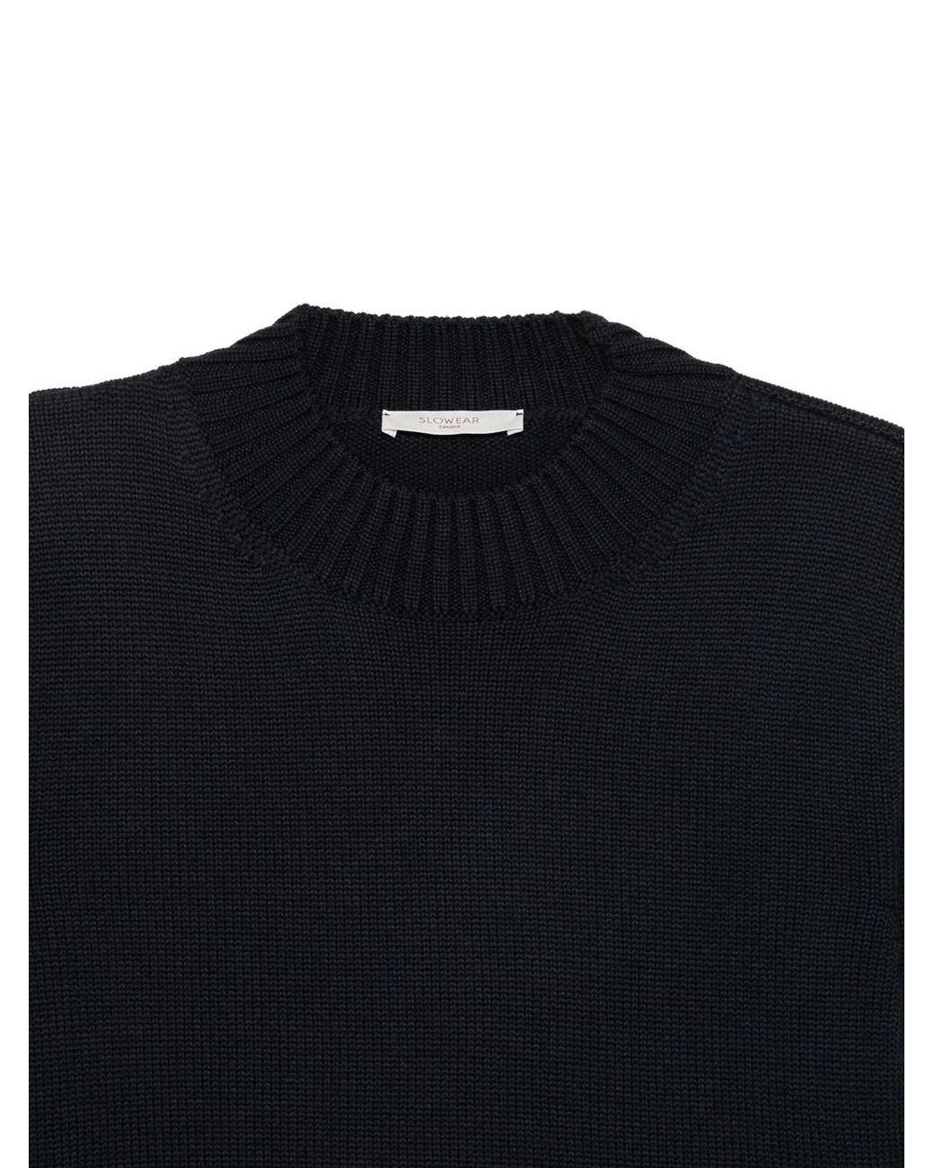 Zanone Black Crewneck Sweater