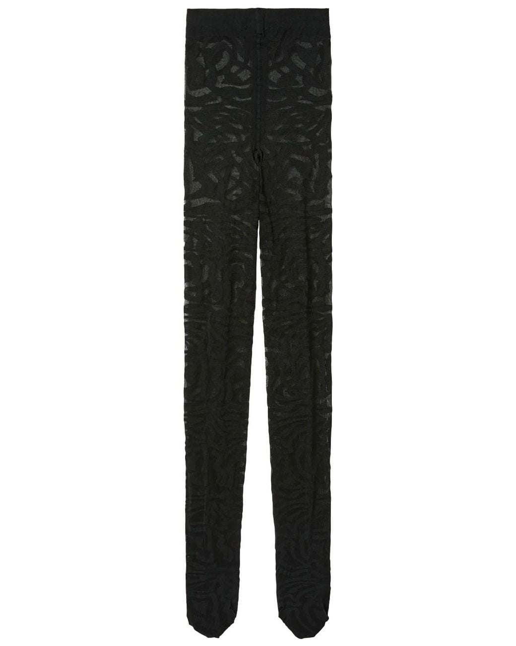 Emilio Pucci Black Jacquard Tights