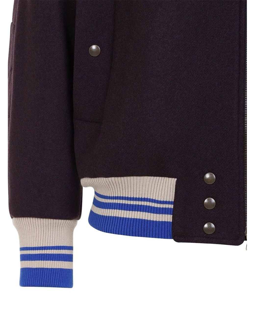 Dries Van Noten Blue Bomber Oversize