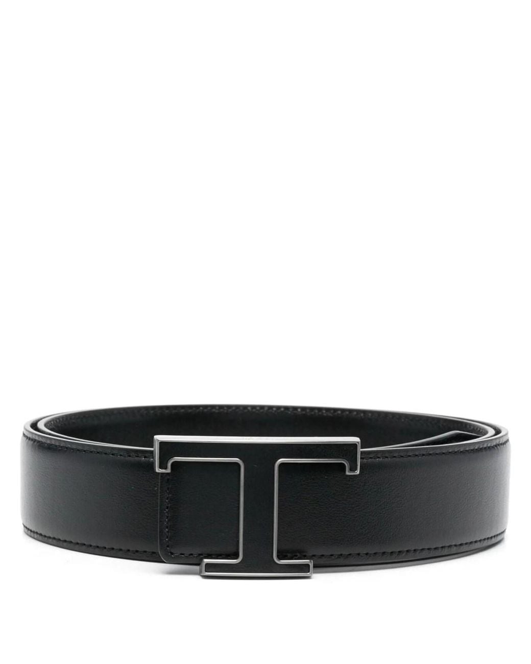 Tod's Black Timeless Solid Belt for men