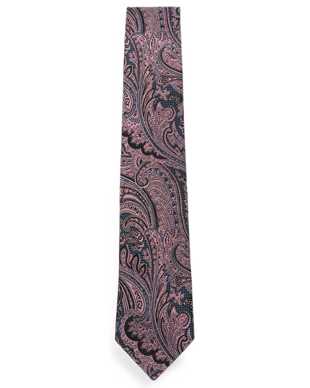 Dries Van Noten Purple Cravatta for men