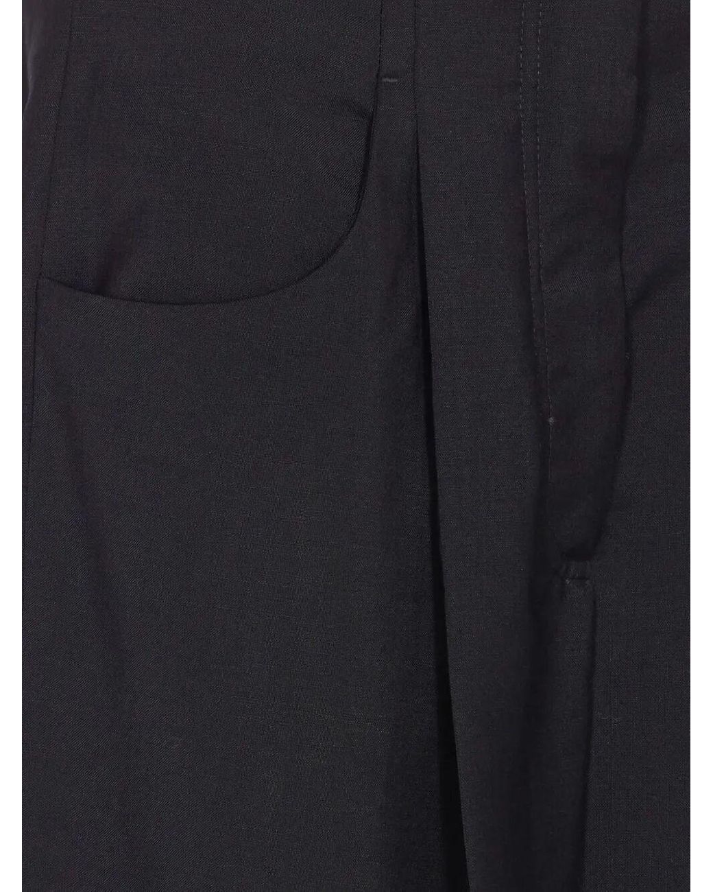 Fendi Blue Wool And Mohair Trousers