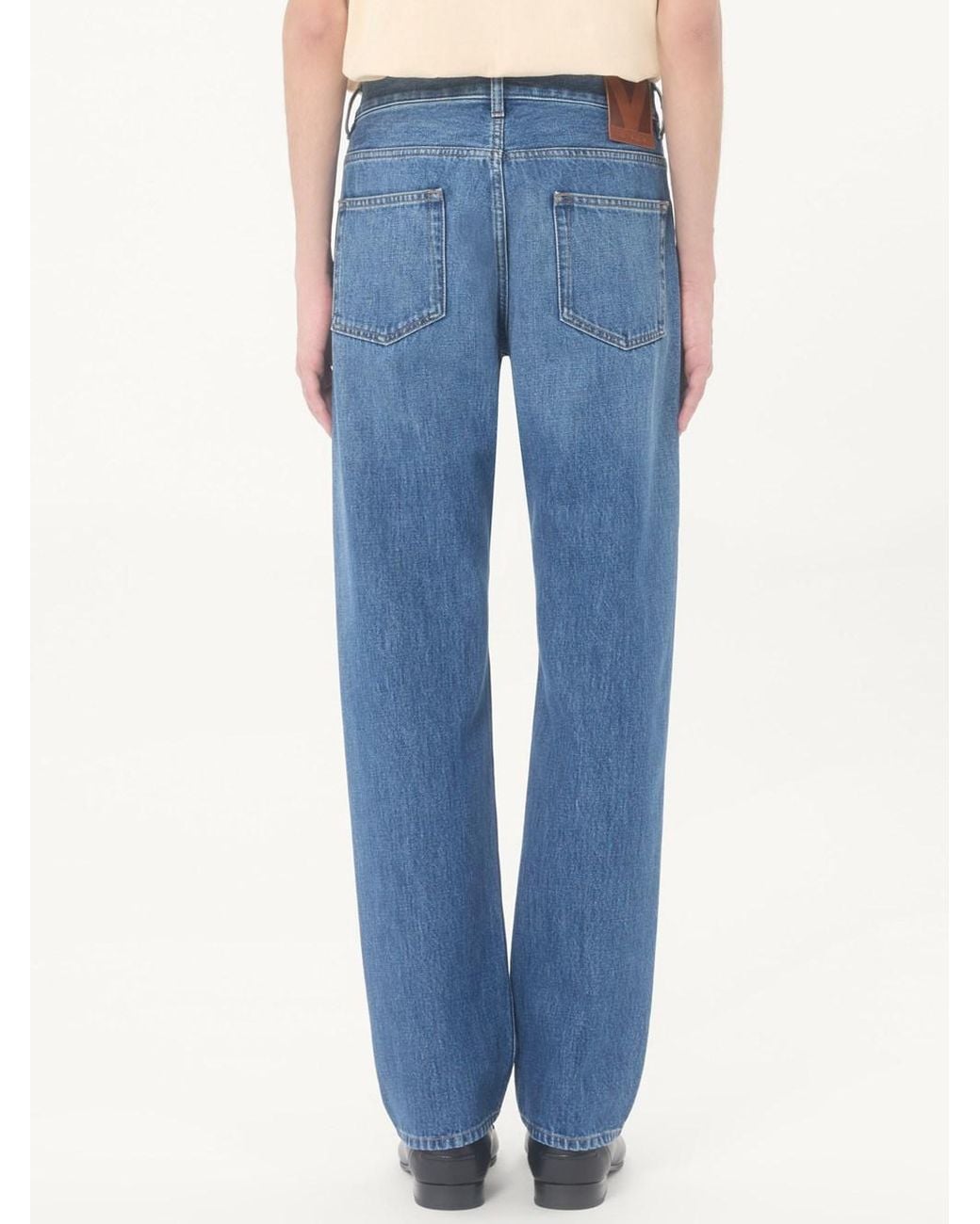 Valentino Garavani Blue Flare Five-pocket Jeans for men