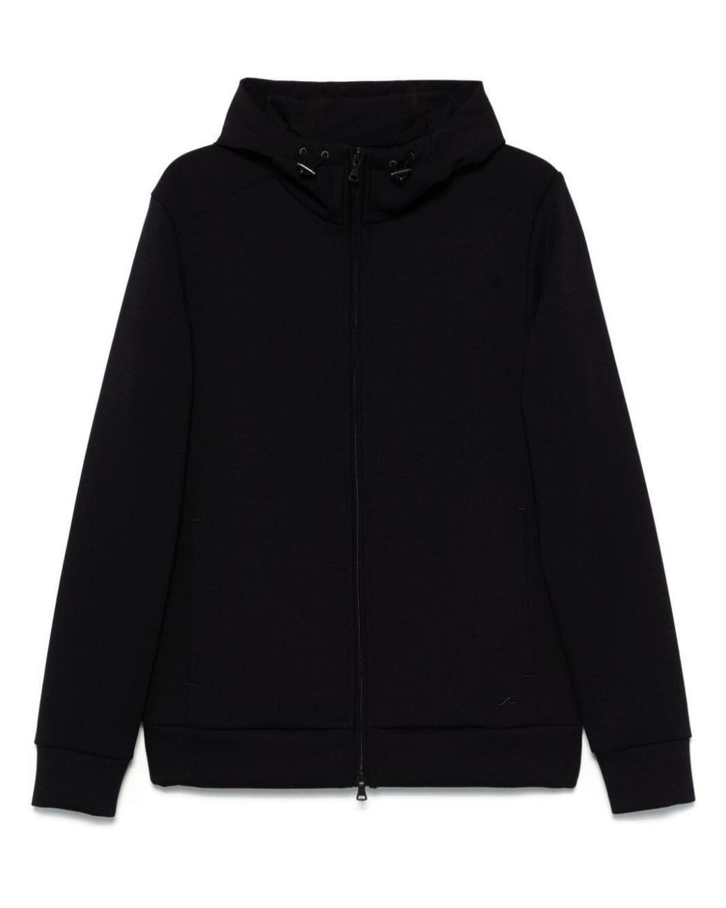 Paul Shark Hybrid Full Zip Hoodie in Black for Men Lyst
