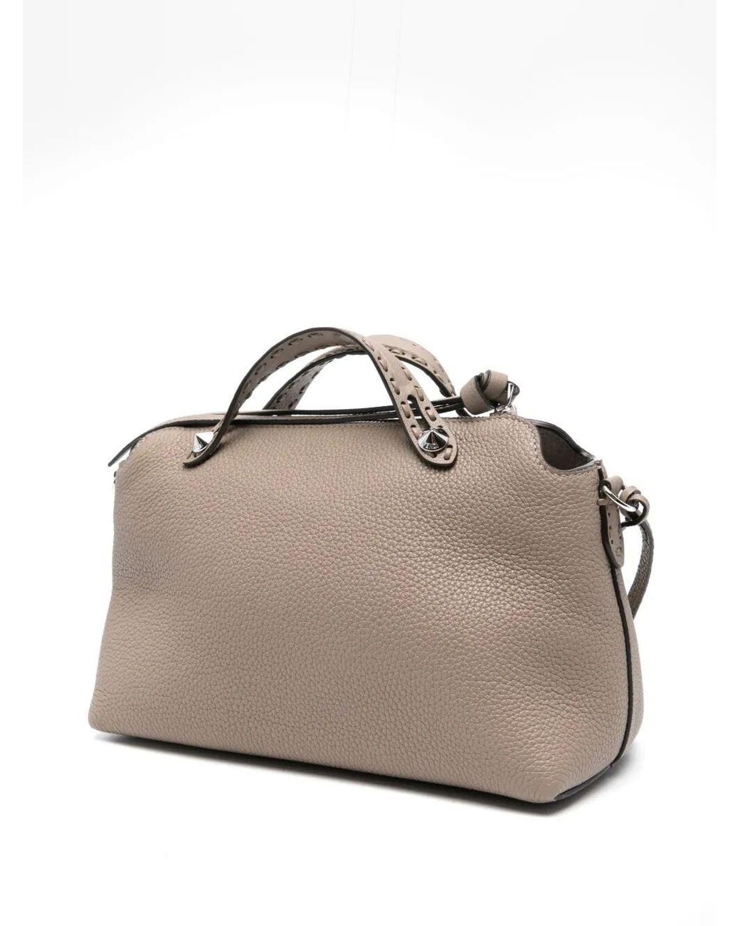 Fendi Brown Medium By The Way Selleria Shoulder Bag