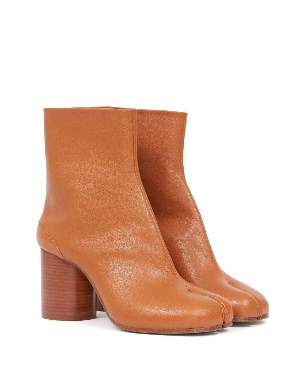 Maison Margiela Brown Split Toe Mini Ankle Boots