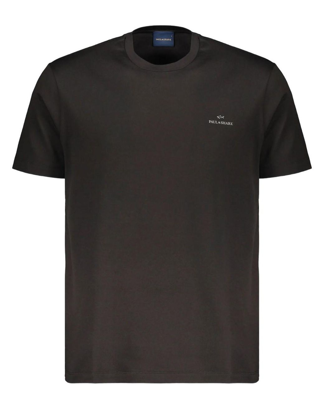 Paul & Shark Black Logo Crew-Neck T-Shirt for men