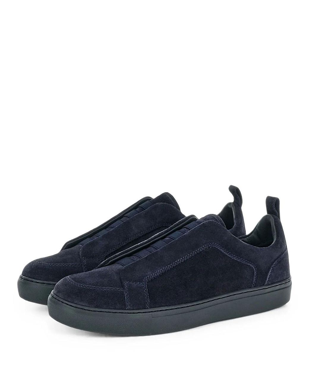 Paul & Shark Blue Suede Slip-on Sneakers for men