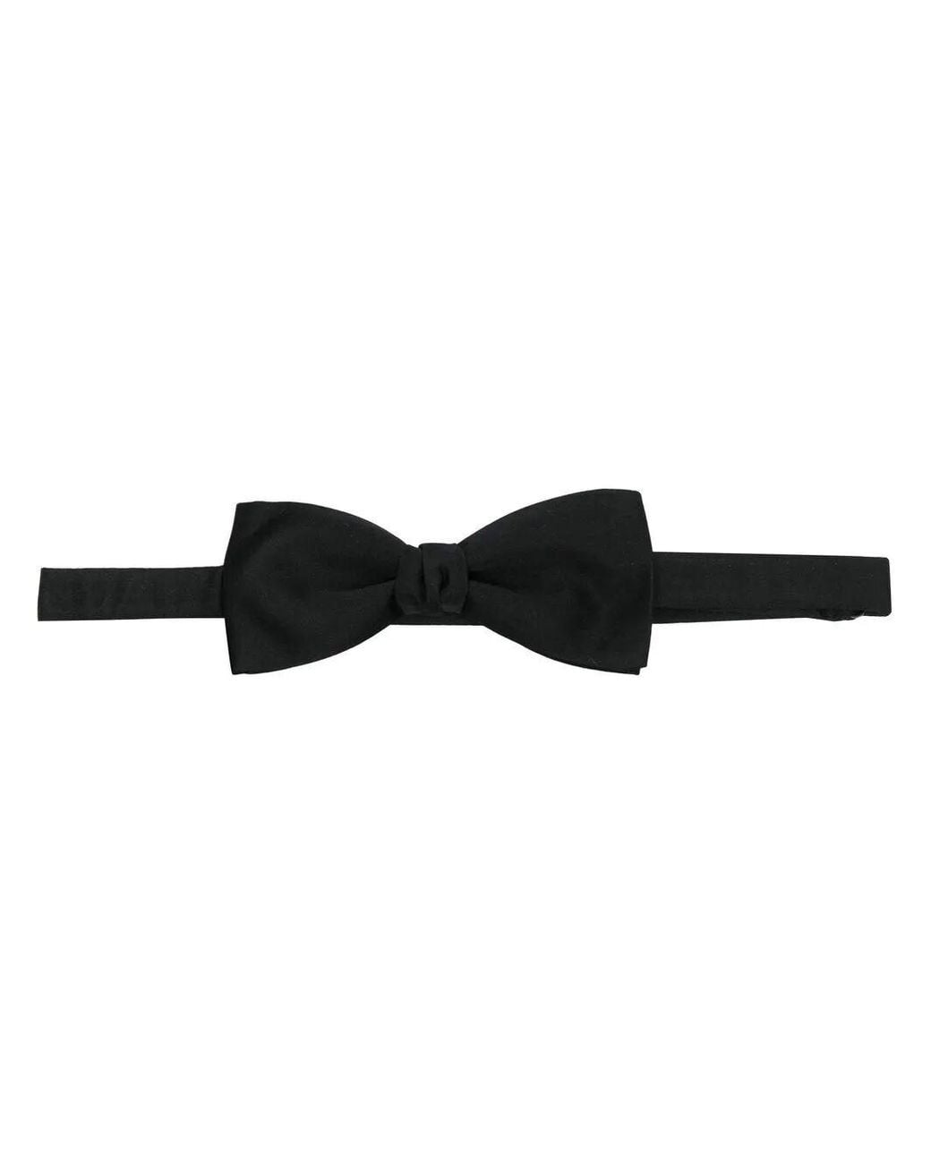 Saint Laurent Black Silk Bow Tie for men