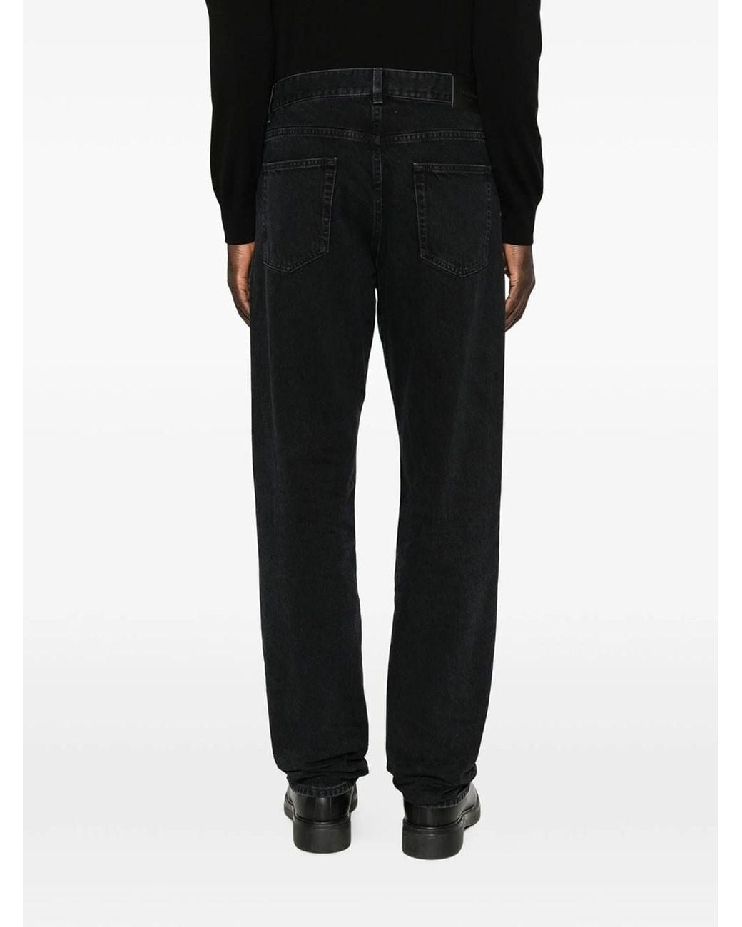 Saint Laurent Black Relaxed Fit Jeans With Tapered Leg for men