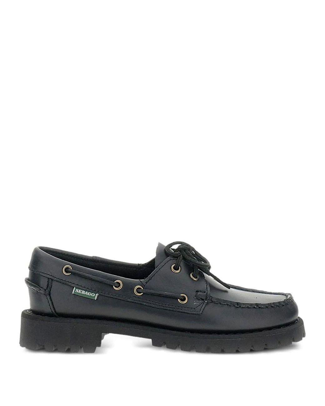 Sebago Black Ranger Waxy Leather Loafers