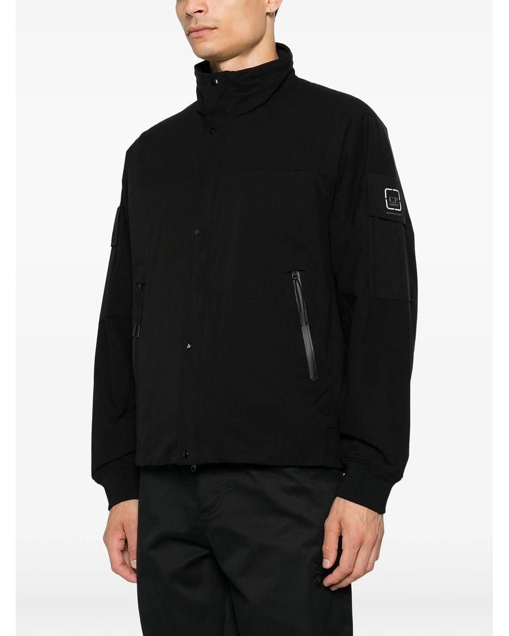 C P Company Black C.P.Company Giacca Metro-Tek Con Cappuccio for men