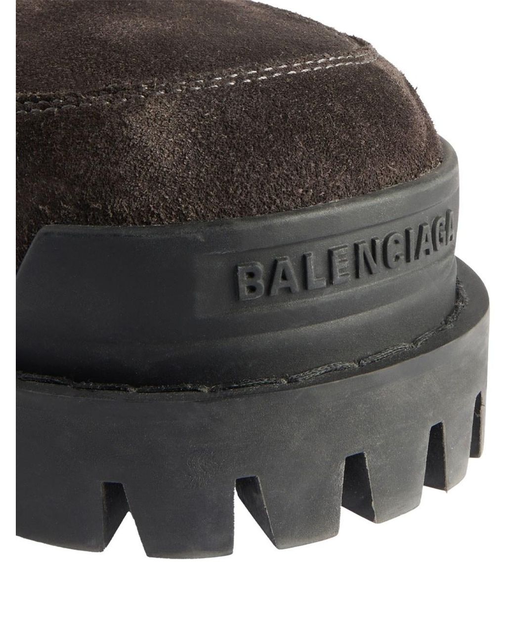 Balenciaga Black Combat Strike Low Boots for men