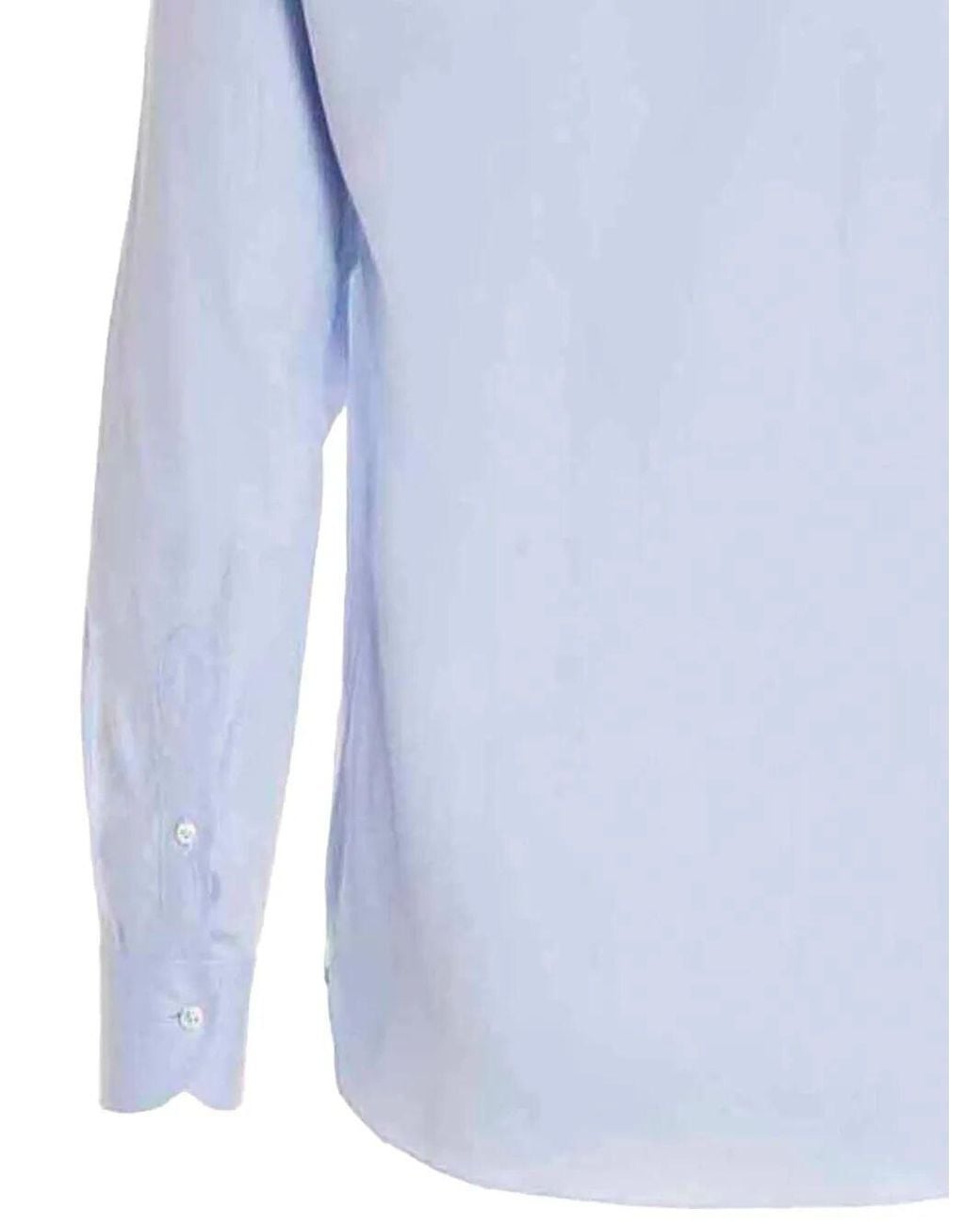 Borriello Blue Cotton Shirt for men