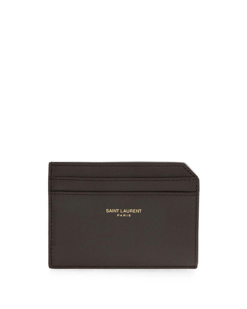 Saint Laurent Black Paris Open Card Case for men