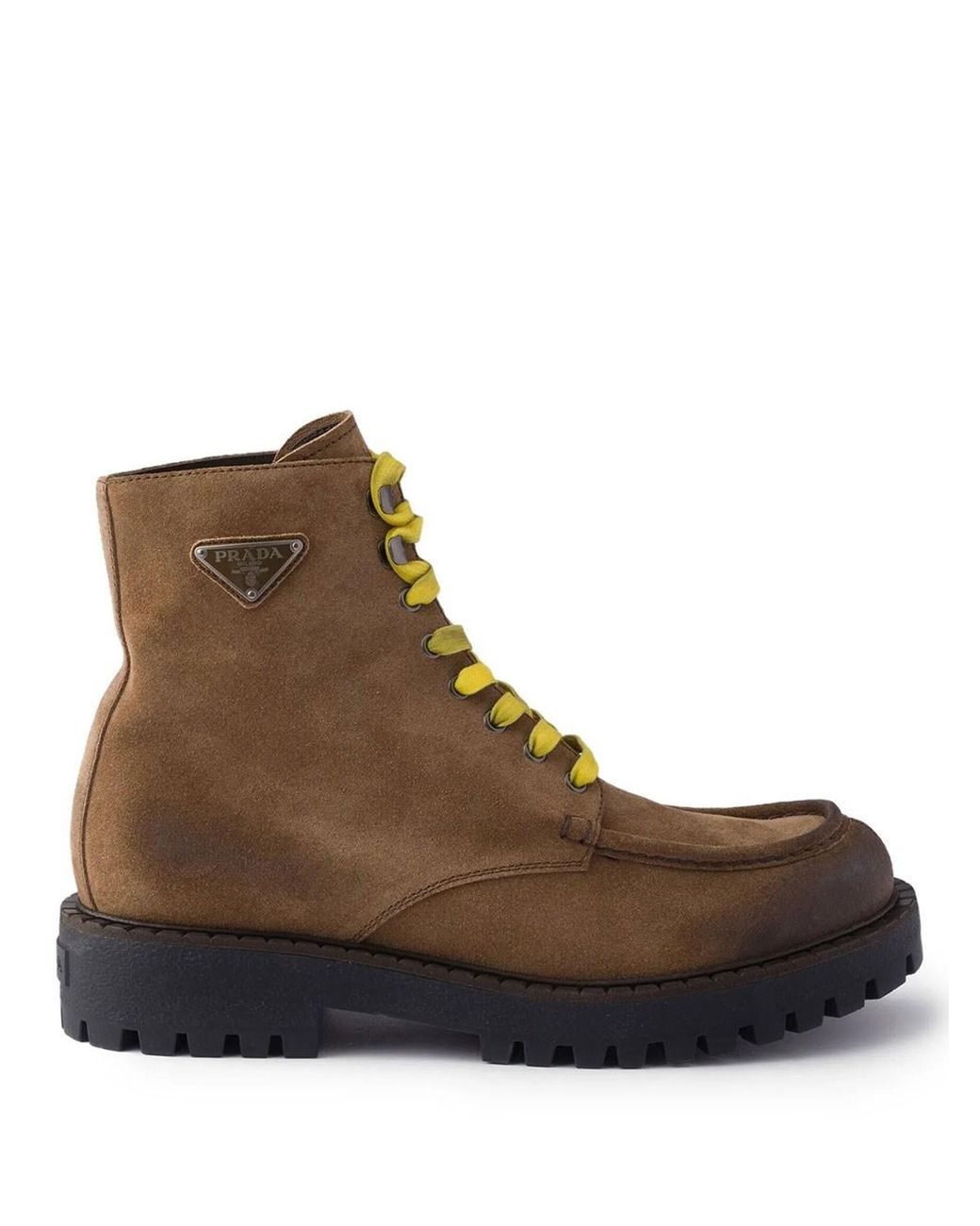 Prada Brown Trekking Boots for men