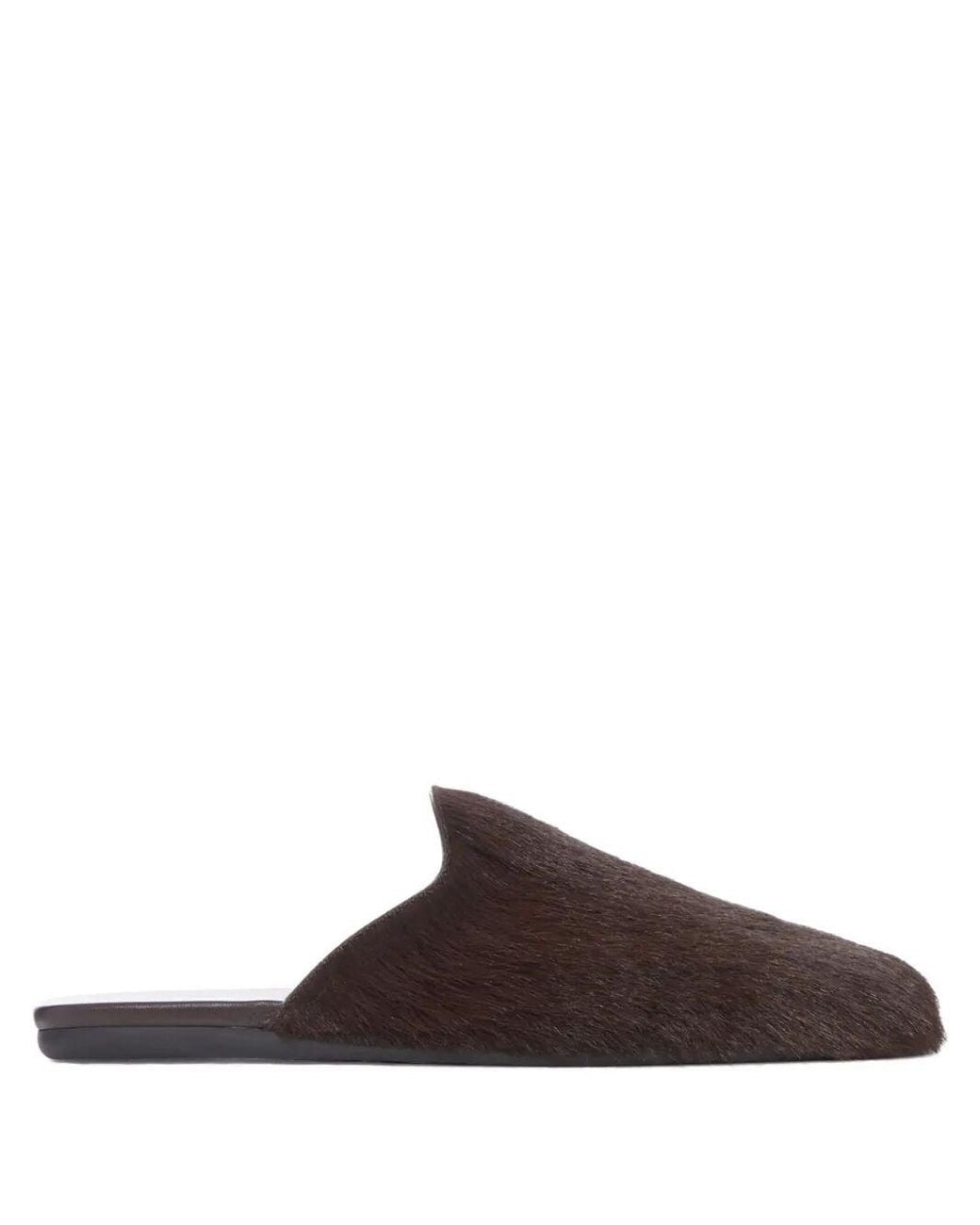 Prada Brown Calf Hair Mules Shoes