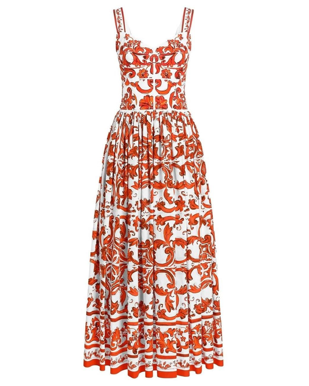 Dolce & Gabbana Red Dolce & Gabbana Abito Lungo