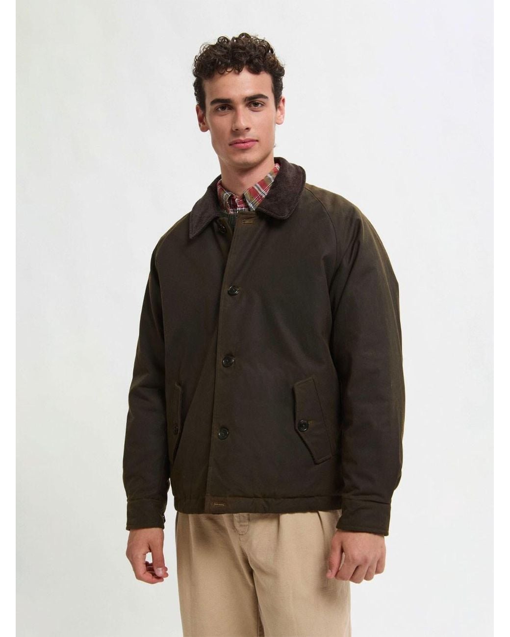 Baracuta Brown Waxed Deck Jacket for men