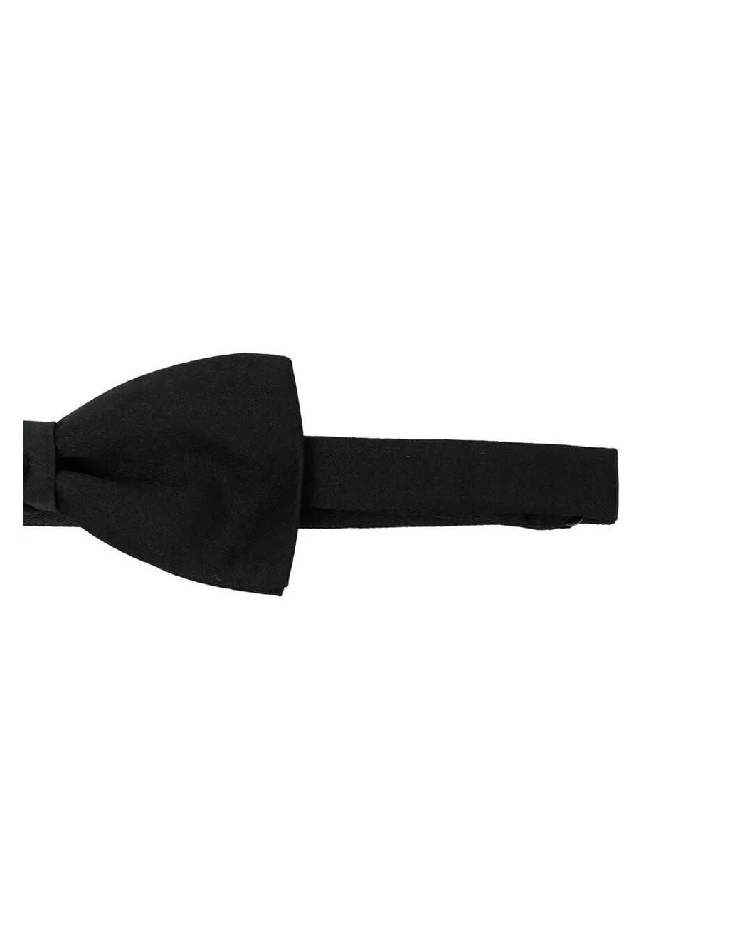Saint Laurent Black Silk Bow Tie for men