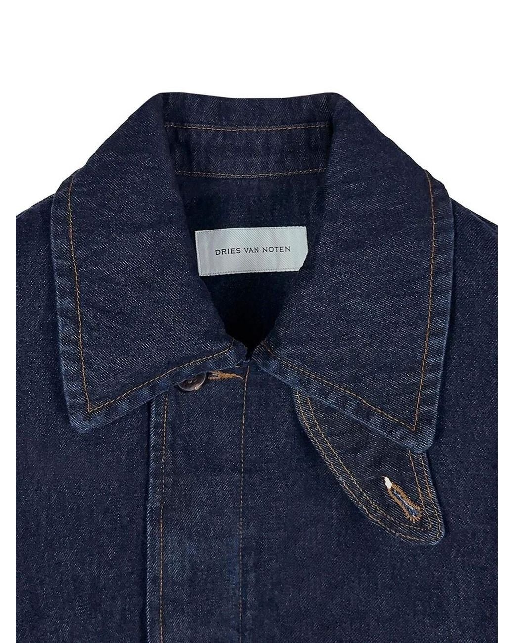 Dries Van Noten Blue Varrick Denim Jacket for men