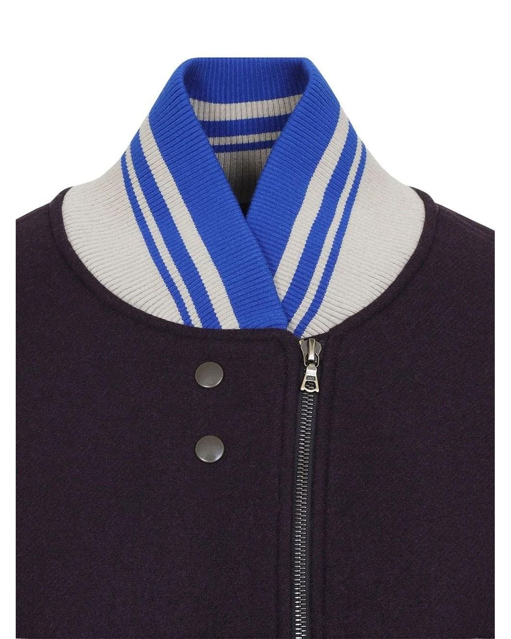 Dries Van Noten Blue Bomber Oversize