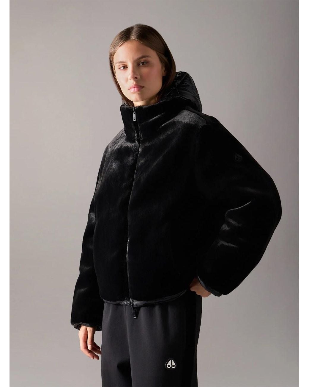 Moose Knuckles Black Reversible Queens Down Jacket