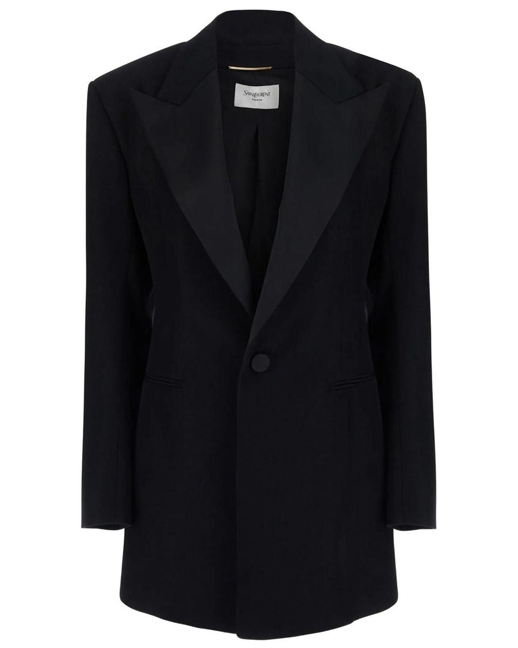 Saint Laurent Black Giacca Smoking Monopetto