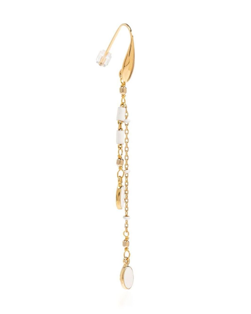 Isabel Marant White Casablanca Pendant Earrings With Tassels