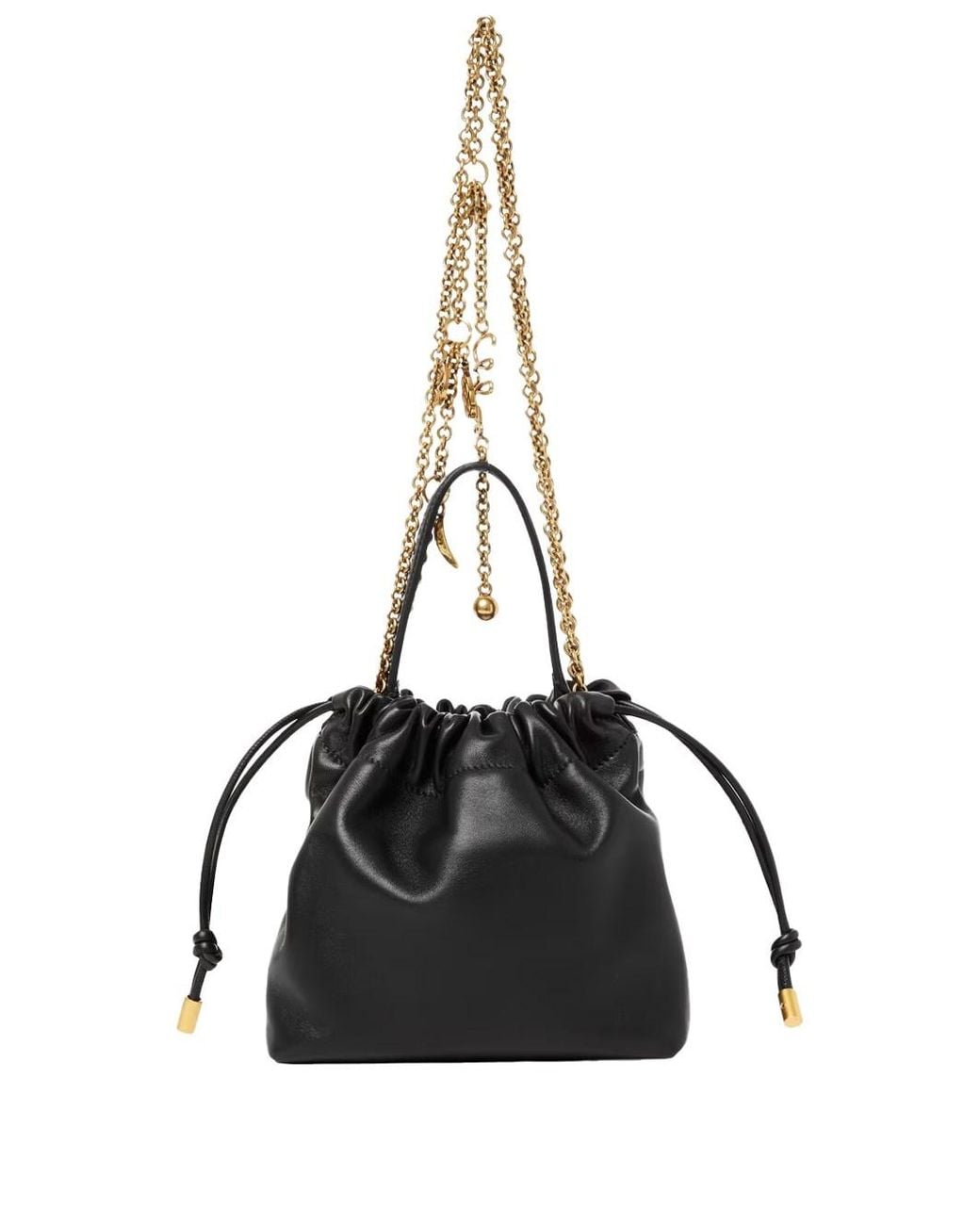 Chloé Black Borsa A Spalla "Mini Icons" Con Catena