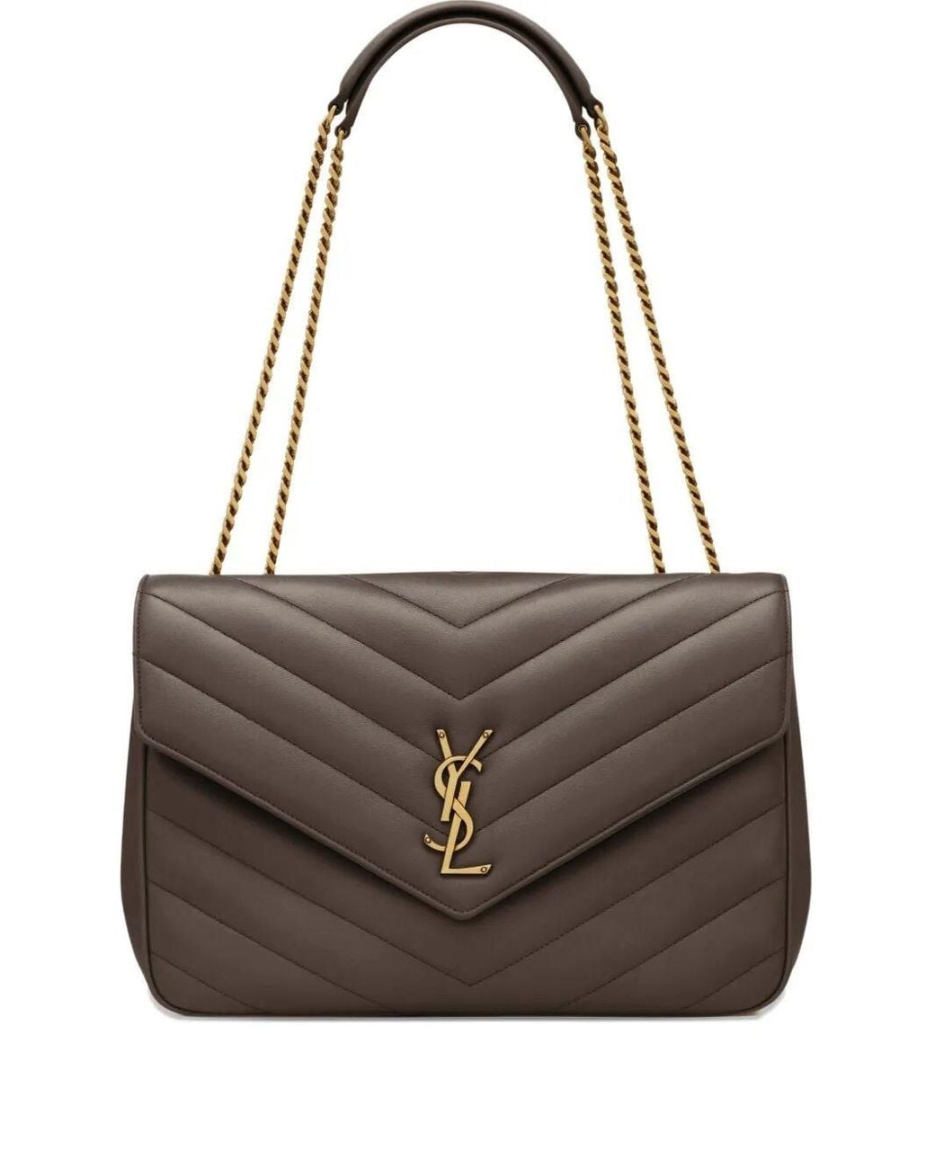 Saint Laurent Brown New Loulou Large