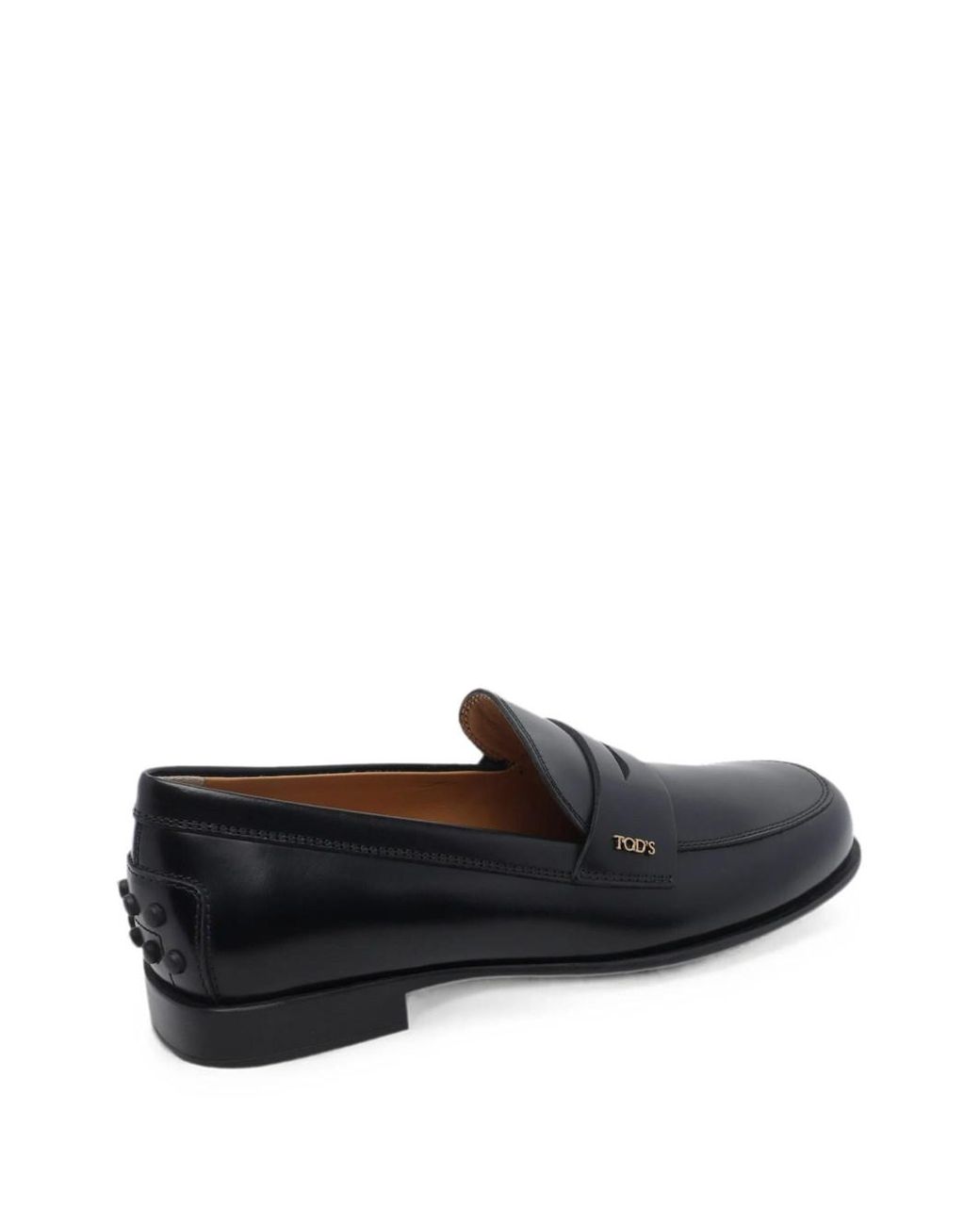 Tod's Black Leather Loafers