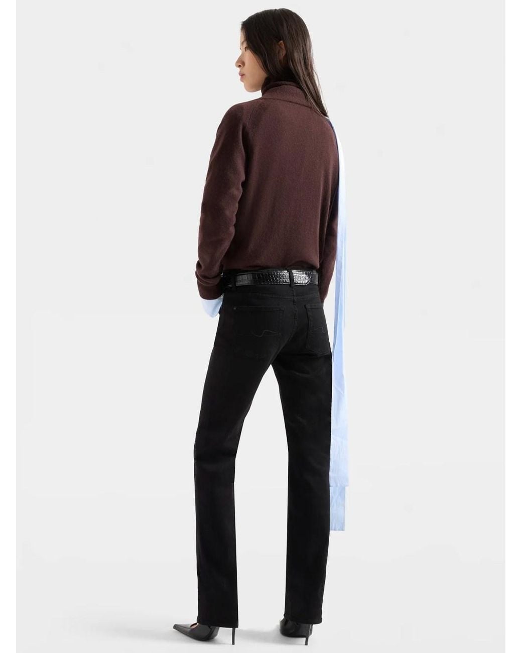 7 For All Mankind Blue Slim Stretch Jeans