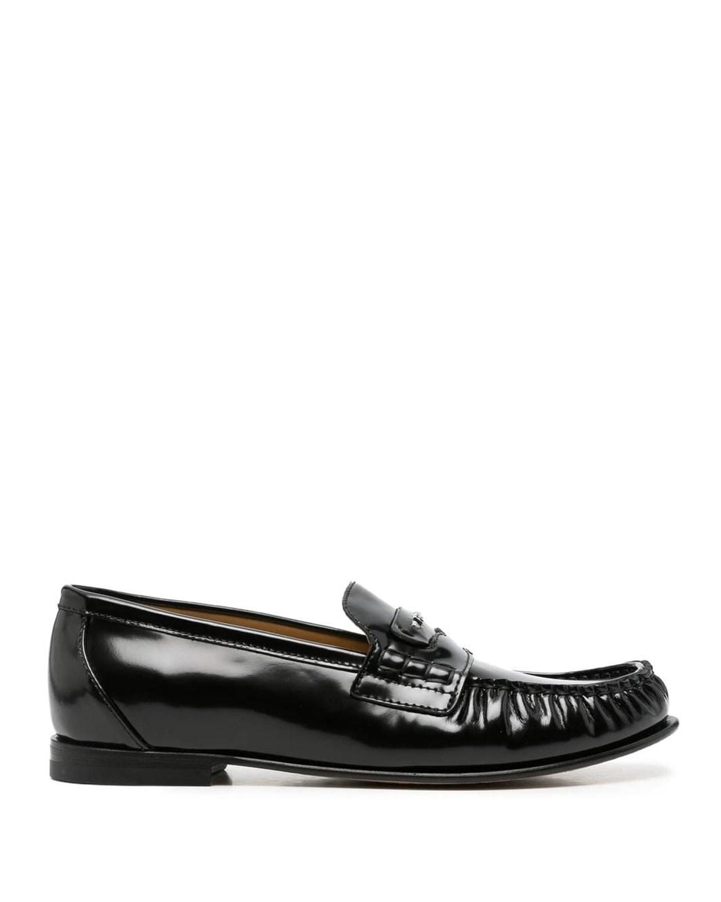 Fendi Black Loafer Vitello Abrasivato