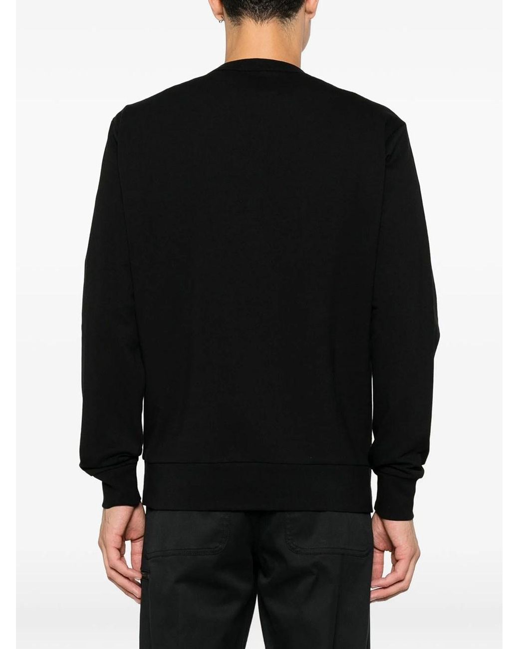 C P Company Black Felpa Girocollo for men