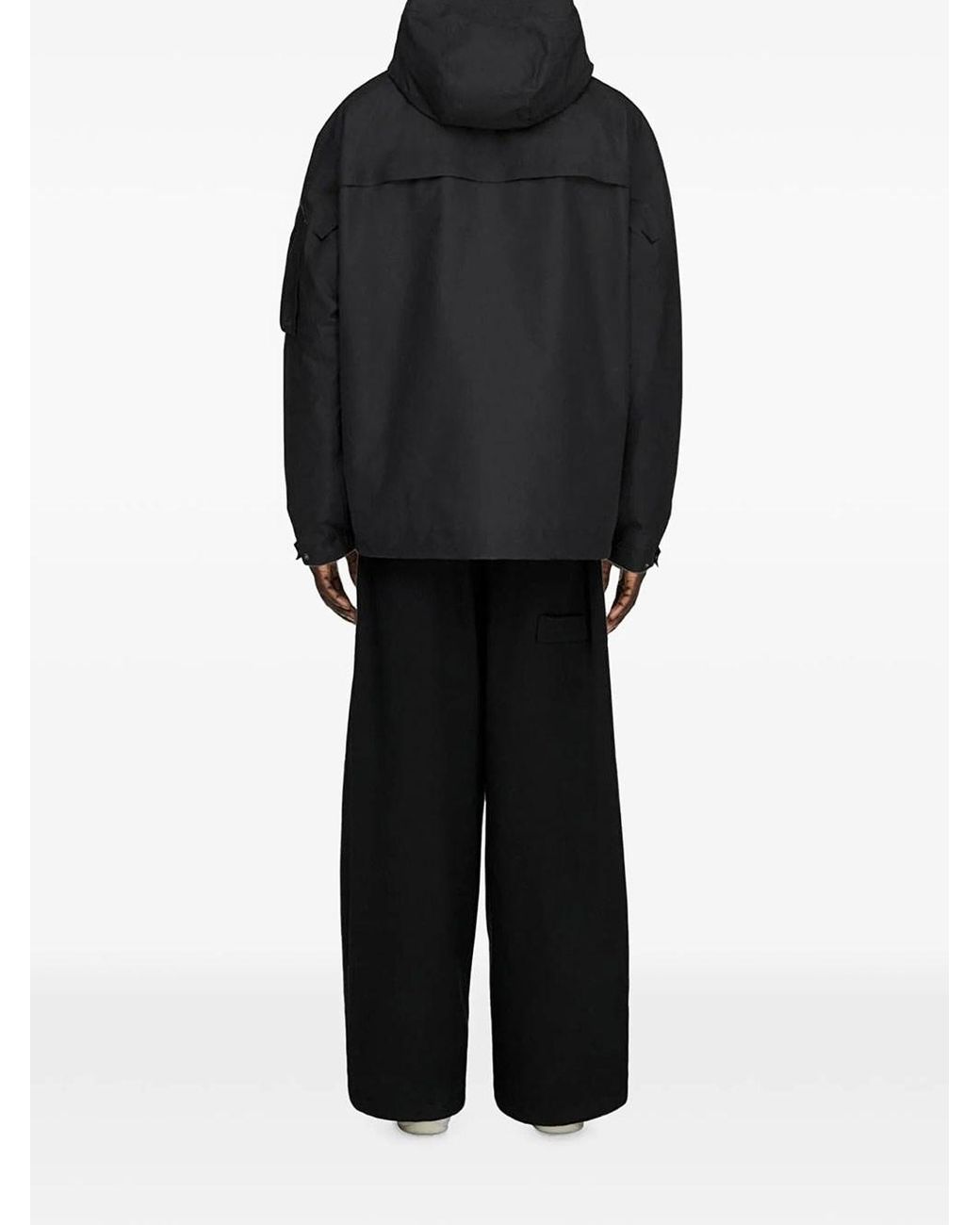 Y-3 Black Giacca Con Cappuccio Imbottita Gtx" for men