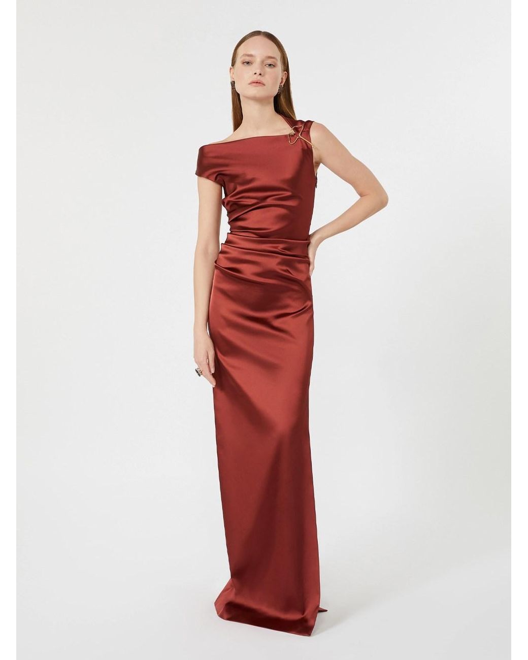 Max Mara Red Abito Lungo