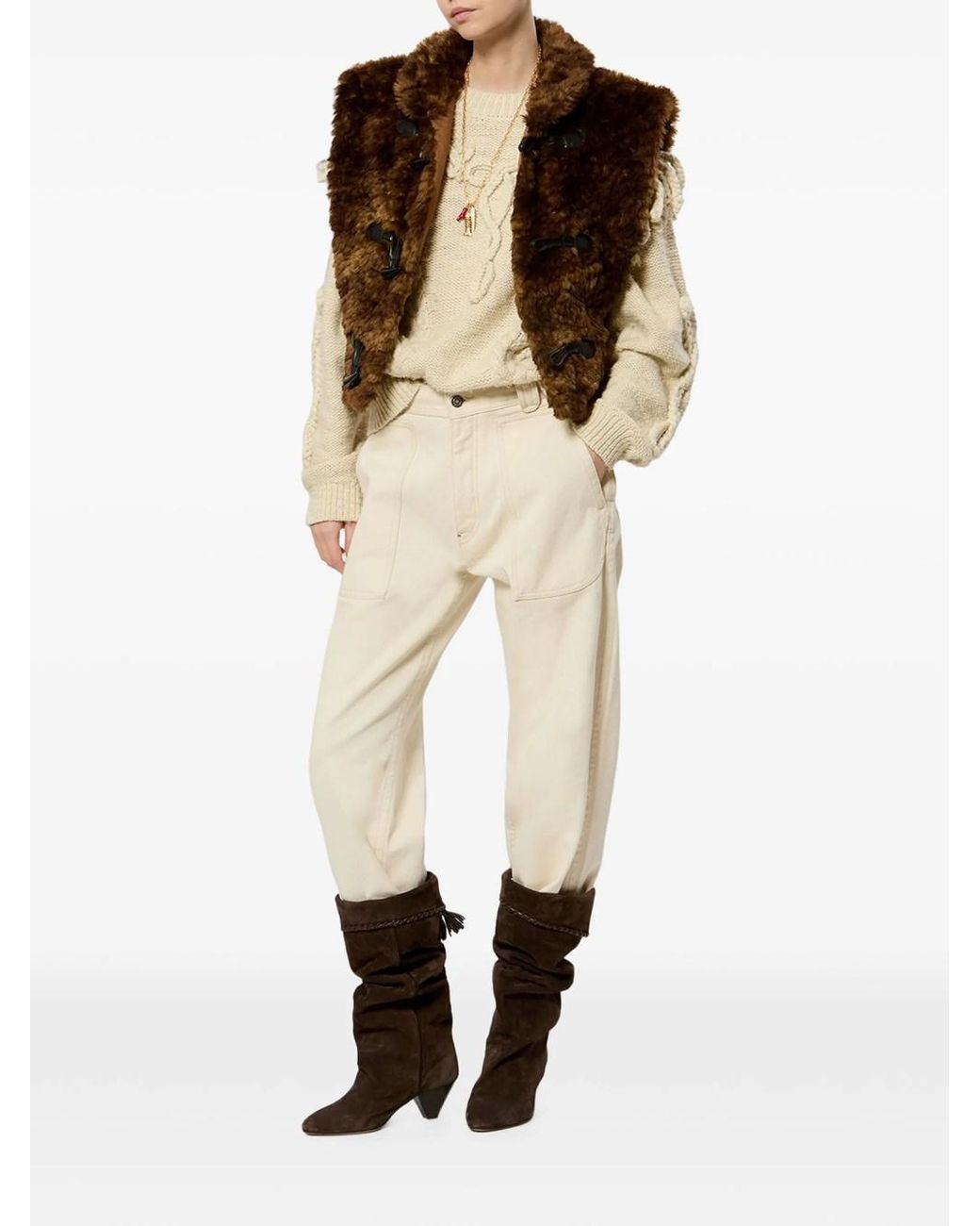 Isabel Marant Brown Gilet Jocya