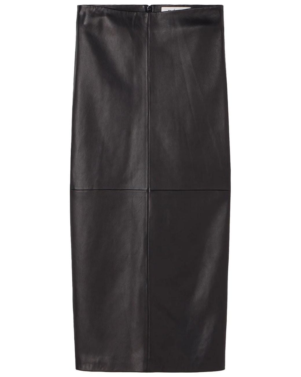 Rohe Black Leather Pencil Skirt