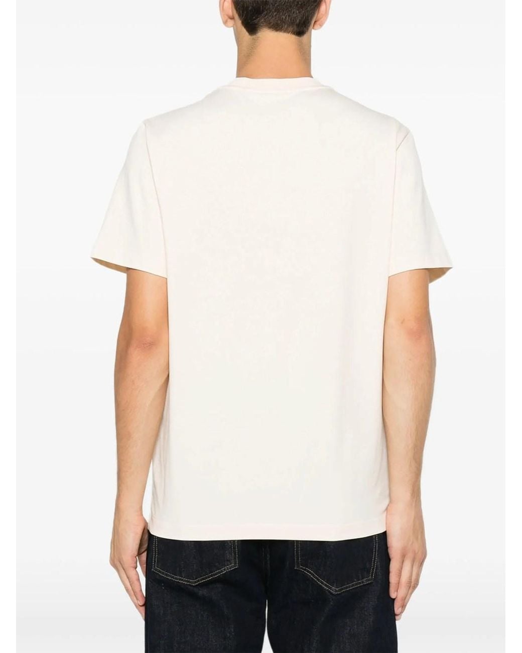 Moncler Natural Logo Cotton T-Shirt for men