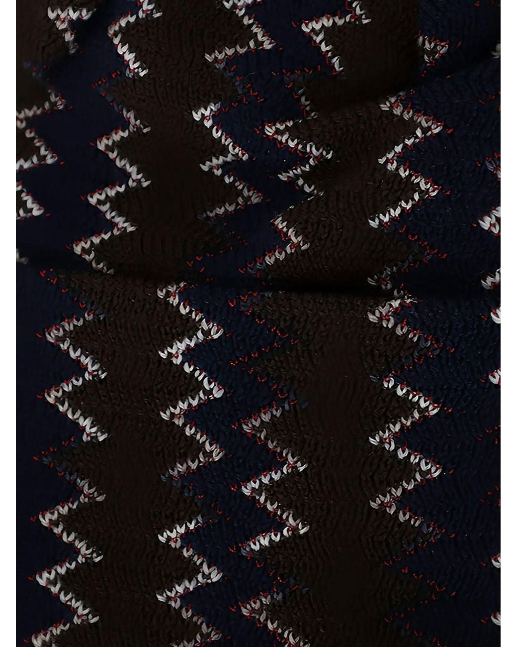 Missoni Black Zig-Zag Pattern Beanie for men