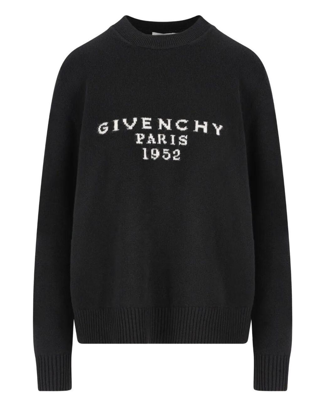 Givenchy Black Logo Intarsia Knit Jumper
