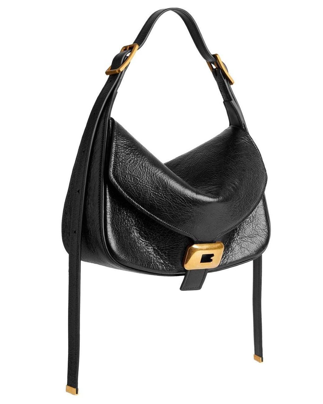 Balenciaga Black Clicca Shoulder Bag Medium