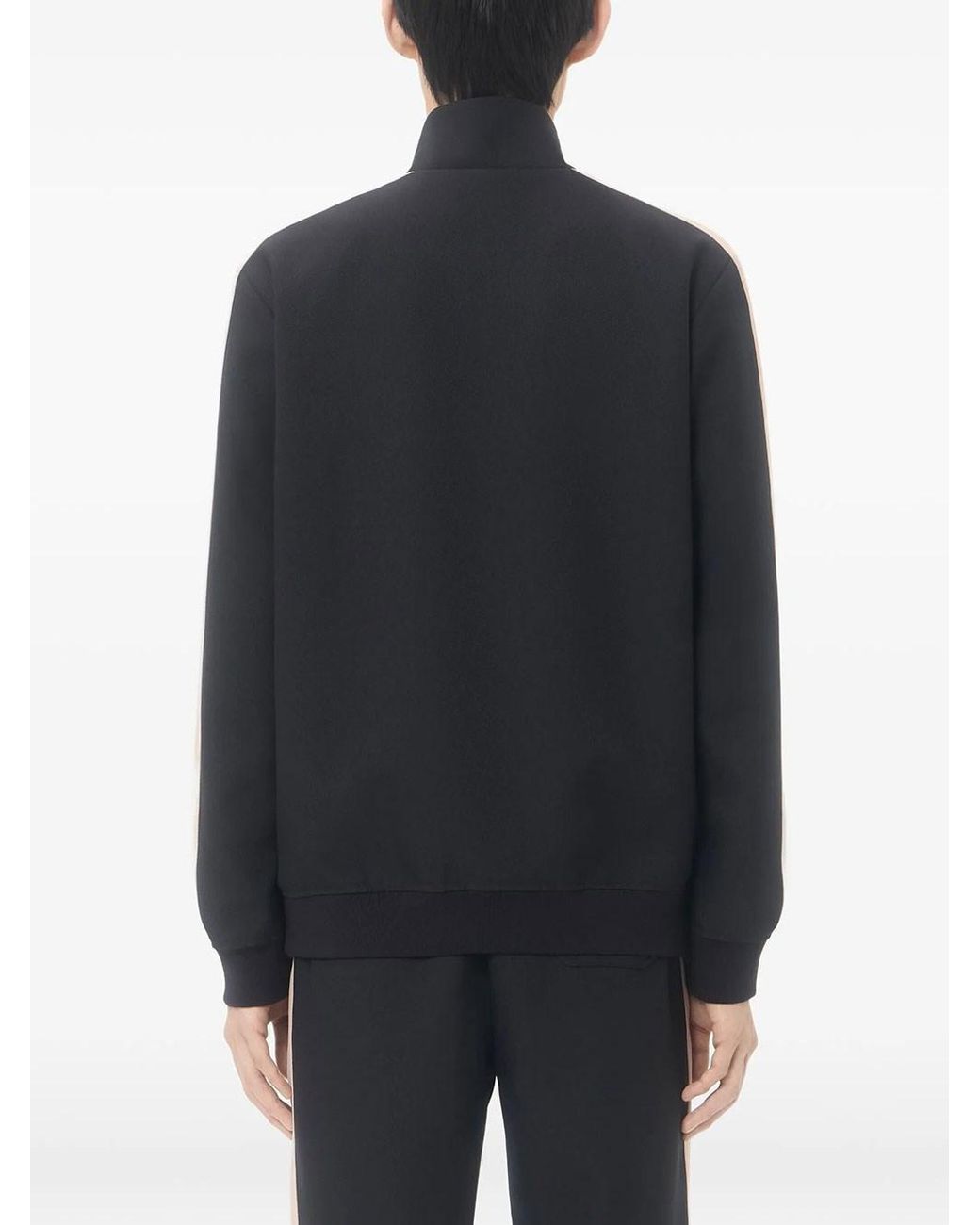 Valentino Garavani Black Nylon Sweatshirt With Vgold for men