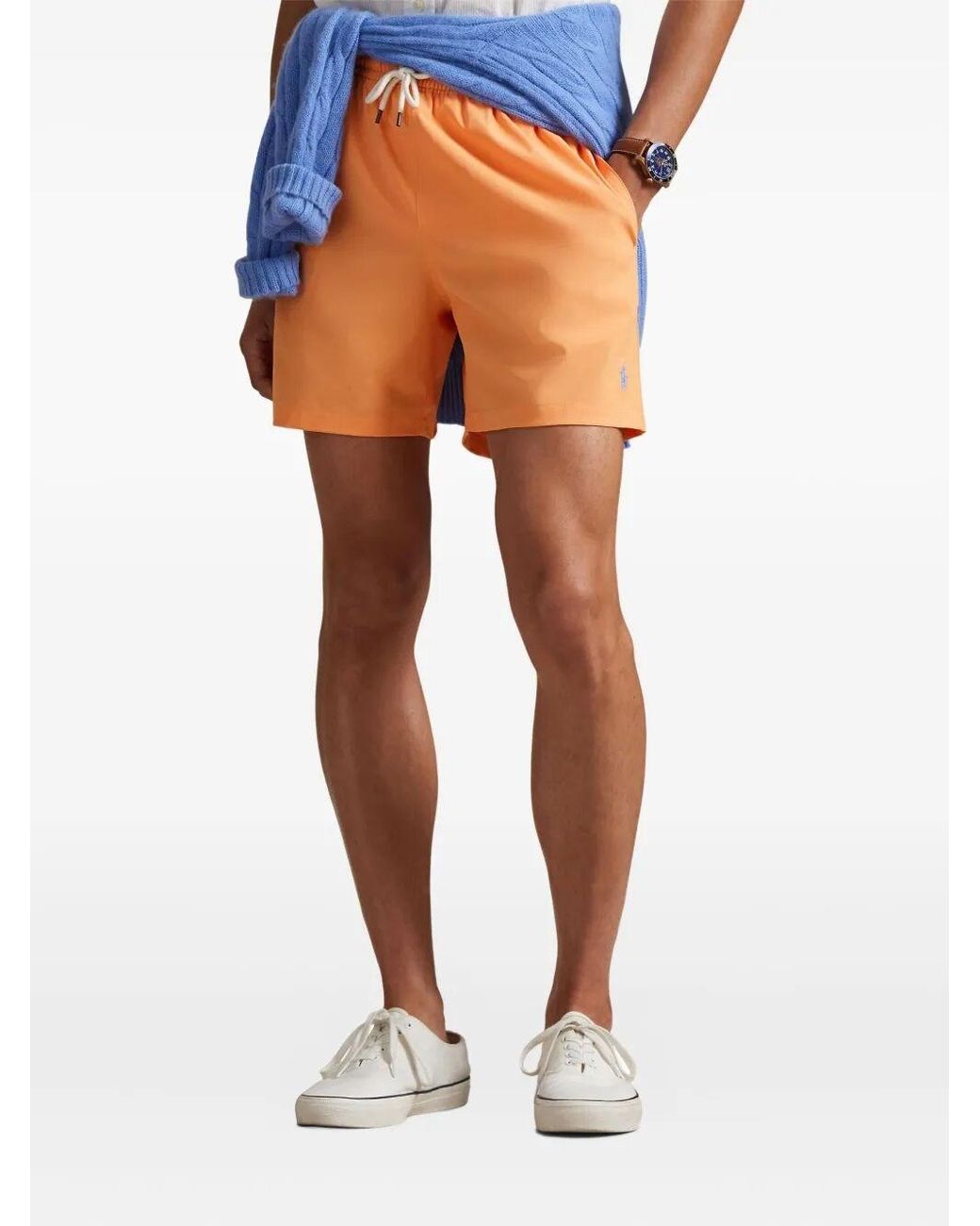 Polo Ralph Lauren Orange 14.6 Cm Traveller Classic Swimming Trunk for men