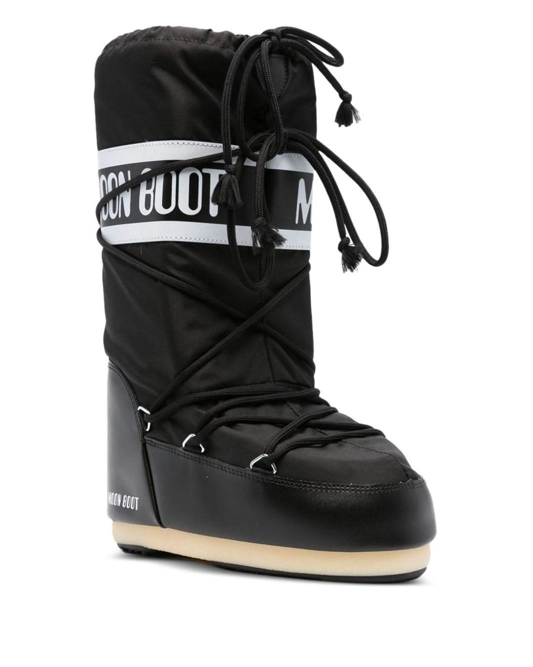 Moon Boot Black Stivali Icon